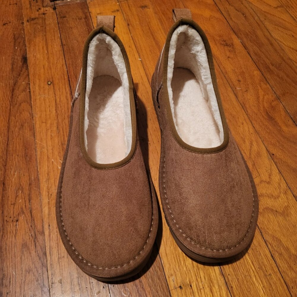 Cozy Fur Loafers for Women Size 8